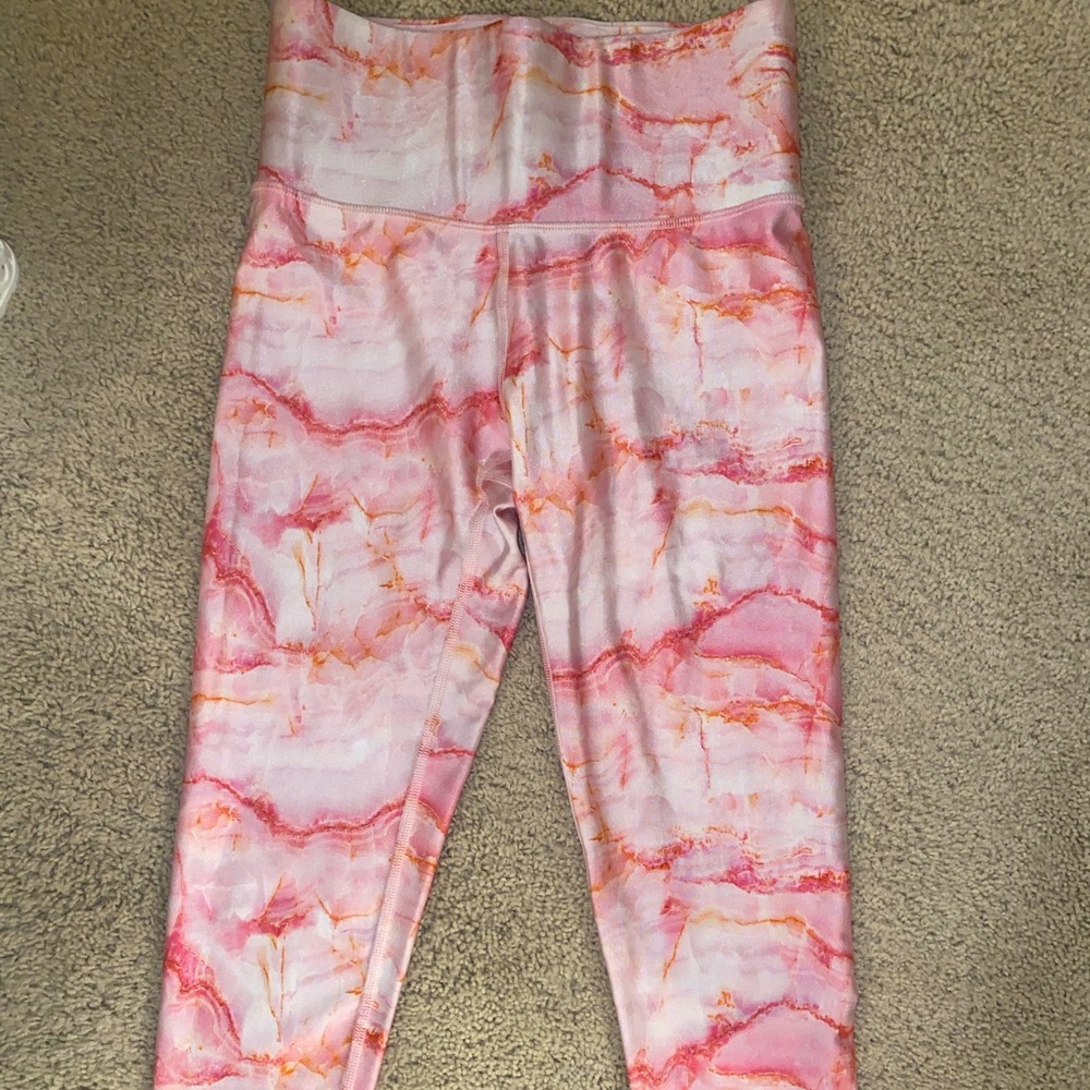 Terez small pink tye dye capri leggings